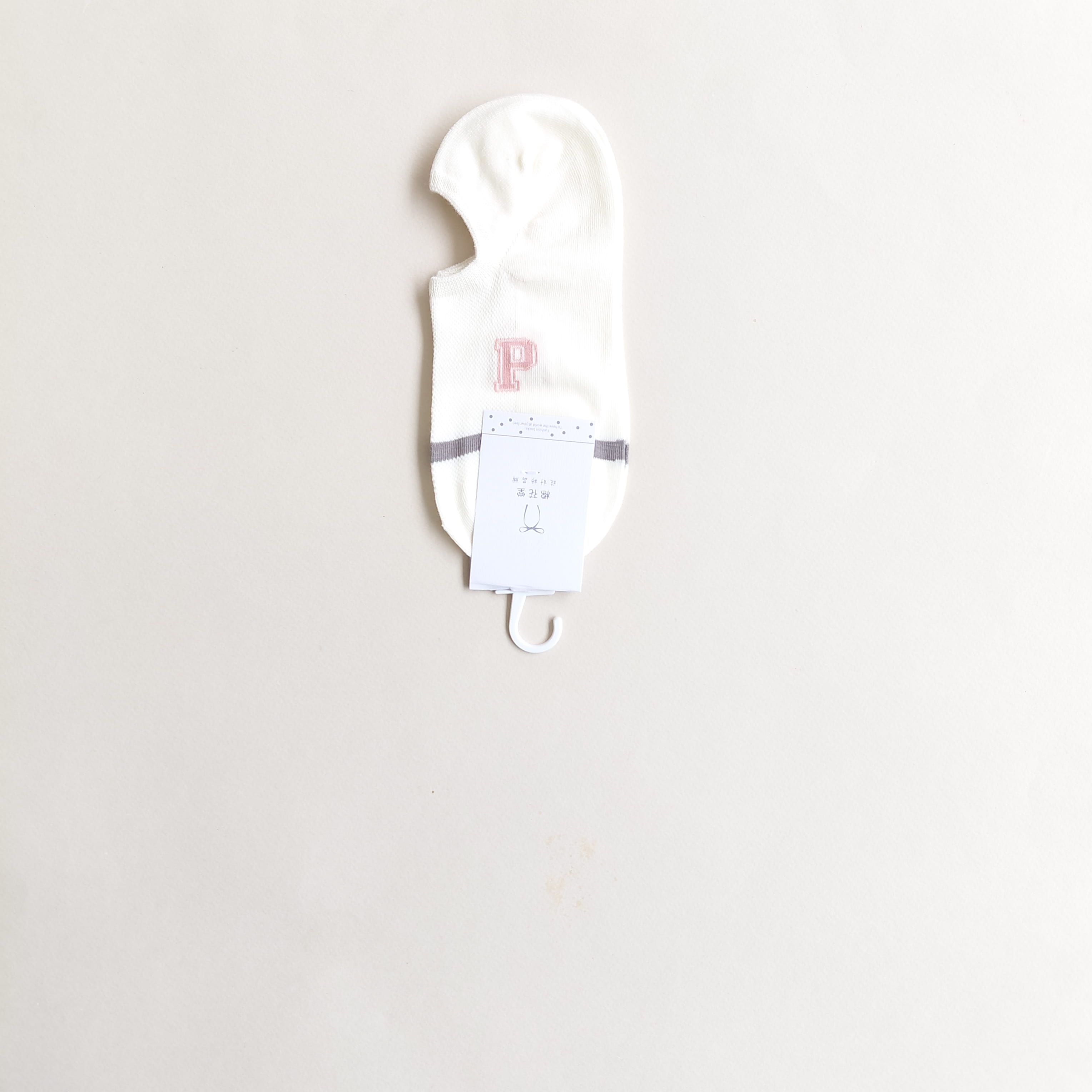 جوراب زیر قوزک زنانه فانتزی وایب دو رنگ طوسی صورتی وارداتی