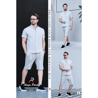 ست راحتی مردانه تیشرت و شلوارک آریا پوش