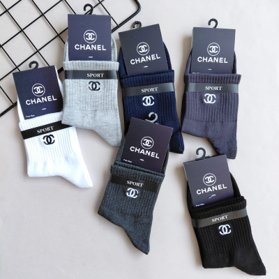 جوراب نیم ساق مردانه نخ پنبه ای Chanel